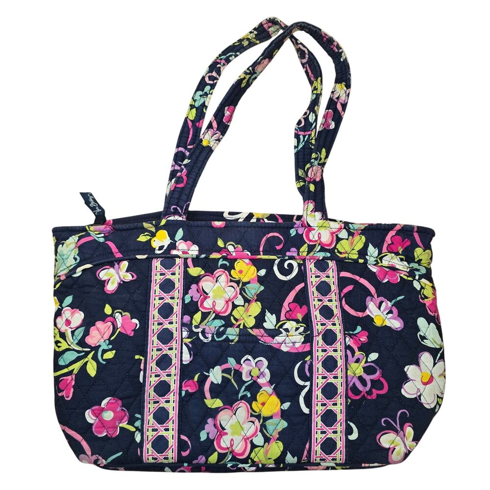 Retired Vera Bradley Ribbons Pattern Mandy Purse Bag Floral